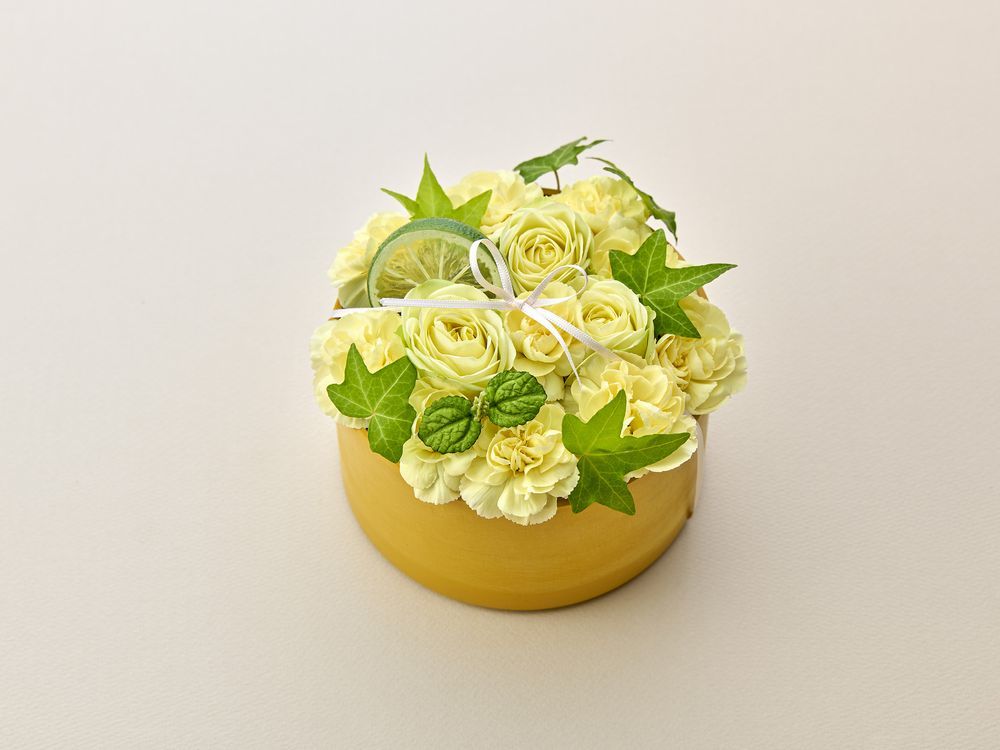 【& Anniversary】フラワーパティシエ® Lime mint　6,000円(承り日：5日前まで)